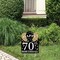 Big Dot of Happiness Adult 70th Birthday - Gold - Outdoor Lawn Sign - Birthday Party Yard Sign - 1 Piece